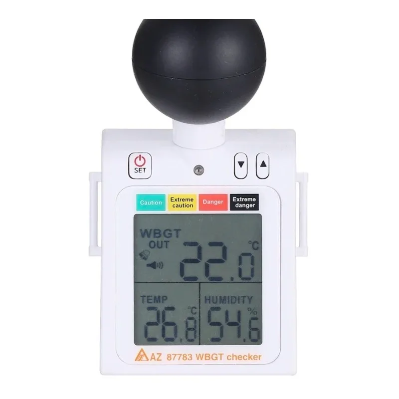 AZ87783 Wearable Heat Stress Prevention Device WBGT Checker for Temperature and Humidity for Test Instrument Meter