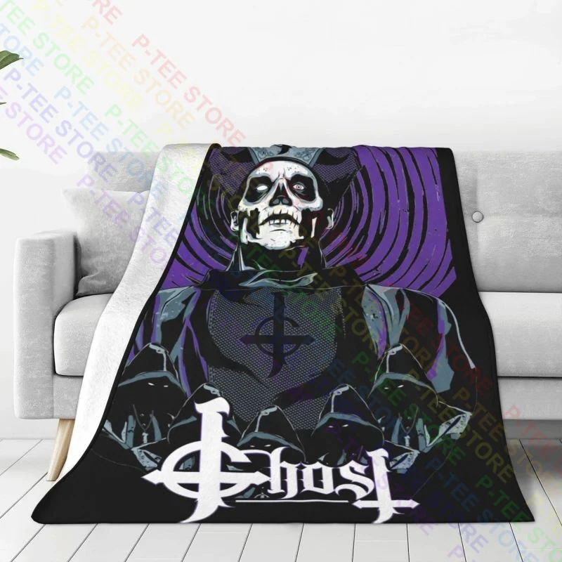 Ghost Papa Emeritus Swedish Rock Band Blanket Sheet Comfort Dual Purpose Bedding Travel Sleeping Sheets