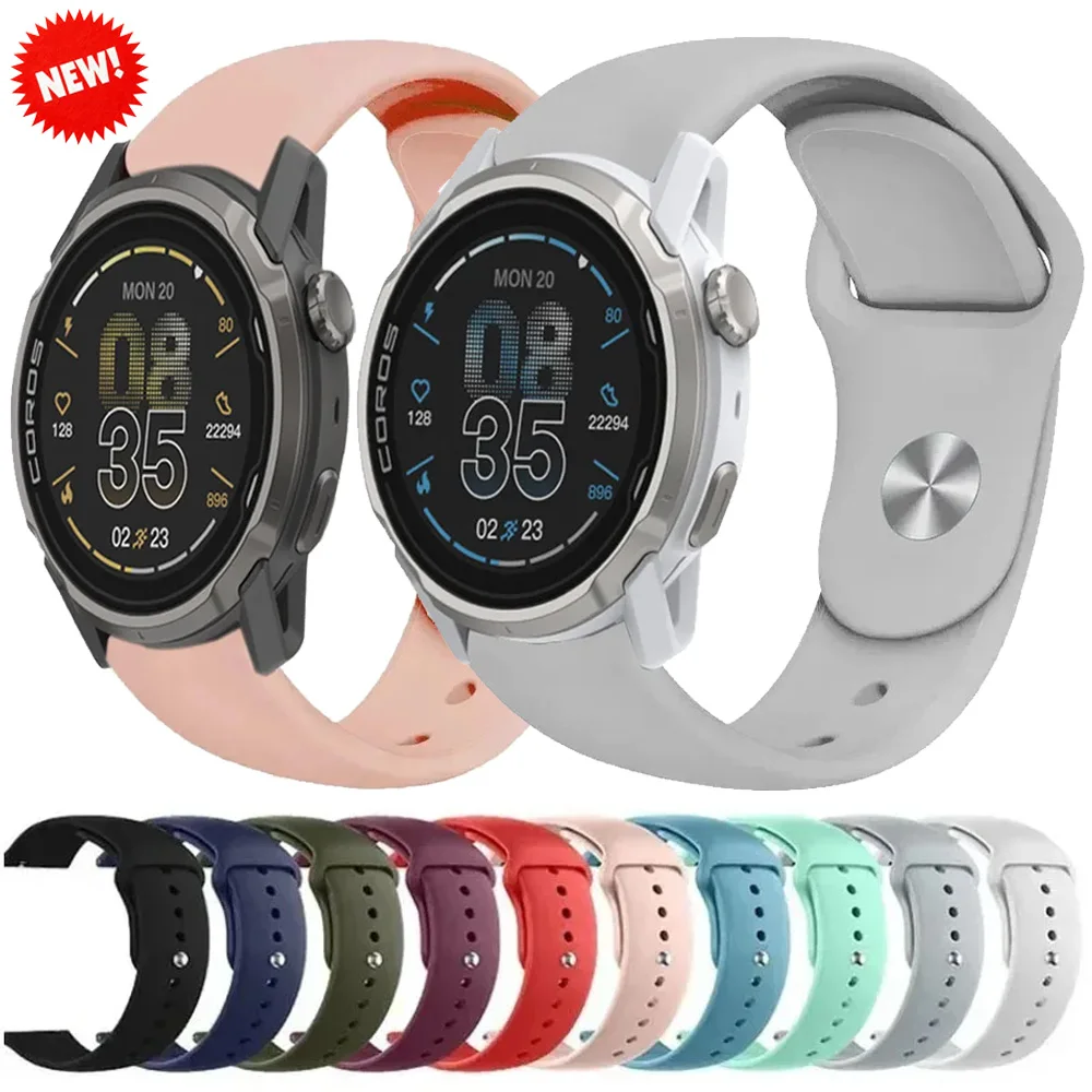 18/20/22 مللي متر حزام رياضي من السيليكون لساعة COROS APEX 4 42 مللي متر/2 Pro حزام ساعة مريح CMF ساعة 3-2-1 Pro Suunto عمودي 2-1 #1
