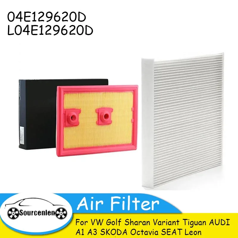 Air Filter for VW Golf Sharan Variant Tiguan AUDI A1 A3 SKODA Octavia SEAT Leon 04E129620D L04E129620D