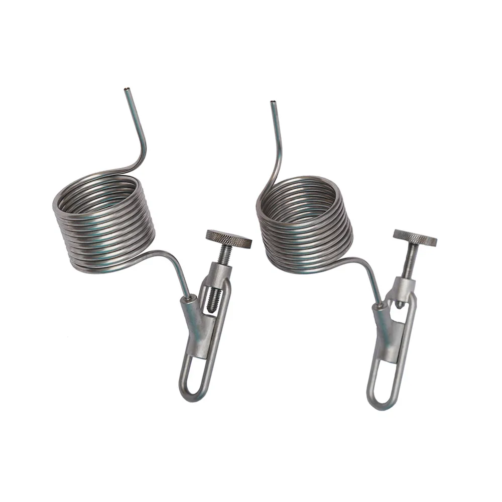 

Stainless steel pig tail valve with coil braid beer equipment