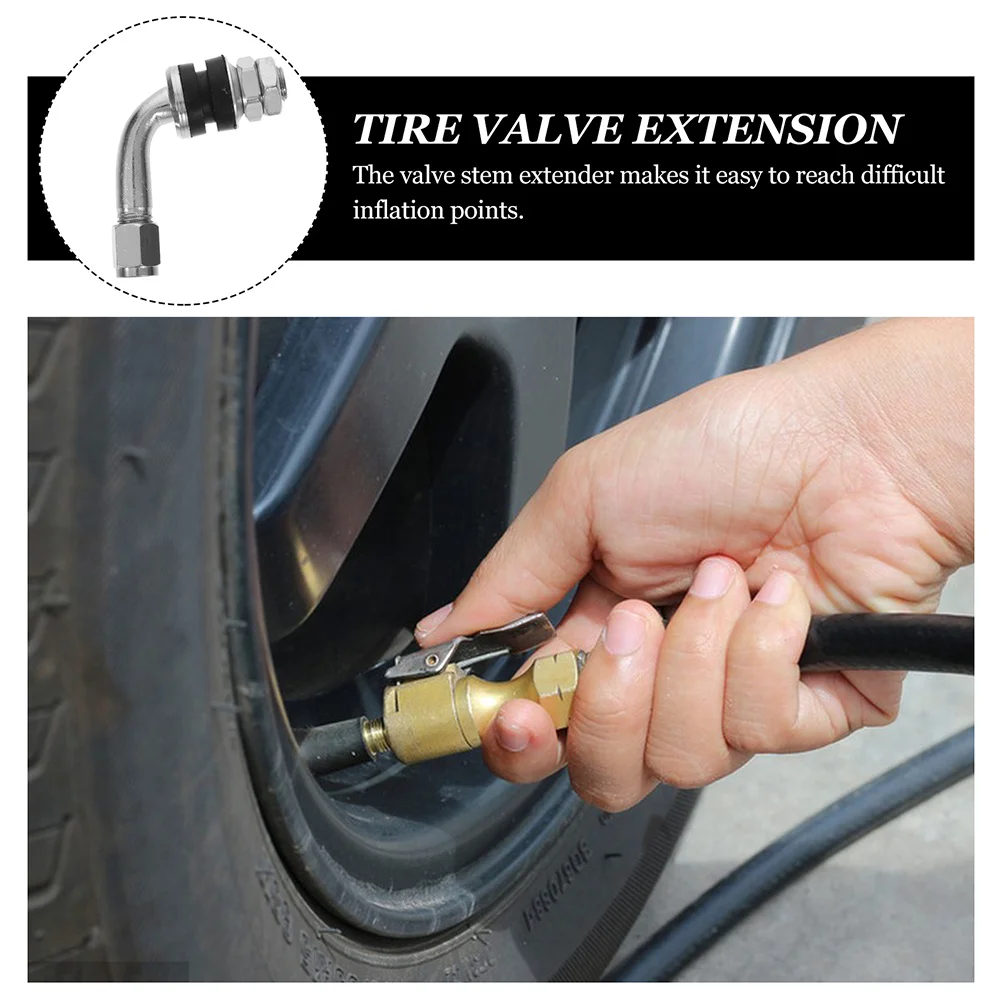 

8pcs Tire Valve Stems Durable Copper Material Secure Reliable Usage Easy Inflation Deflation Wheel Valve Extensions For Scooter