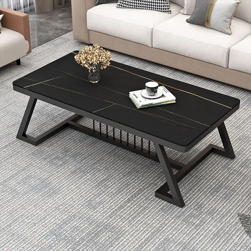 for New Rock Slab Coffee Table Small Apartment Living Room Home Rental Simple Modern Internet Celebrity Balcony Light Luxury