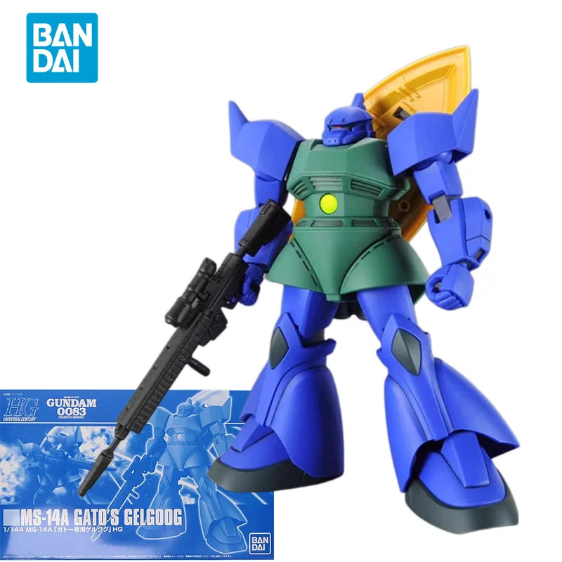 bandai-genuine-gundam-hguc-1-144-ms-14a-gato's-gelgoog-anime-action-figure-modello-da-assemblare-giocattoli-da-collezione-regali-per-bambini