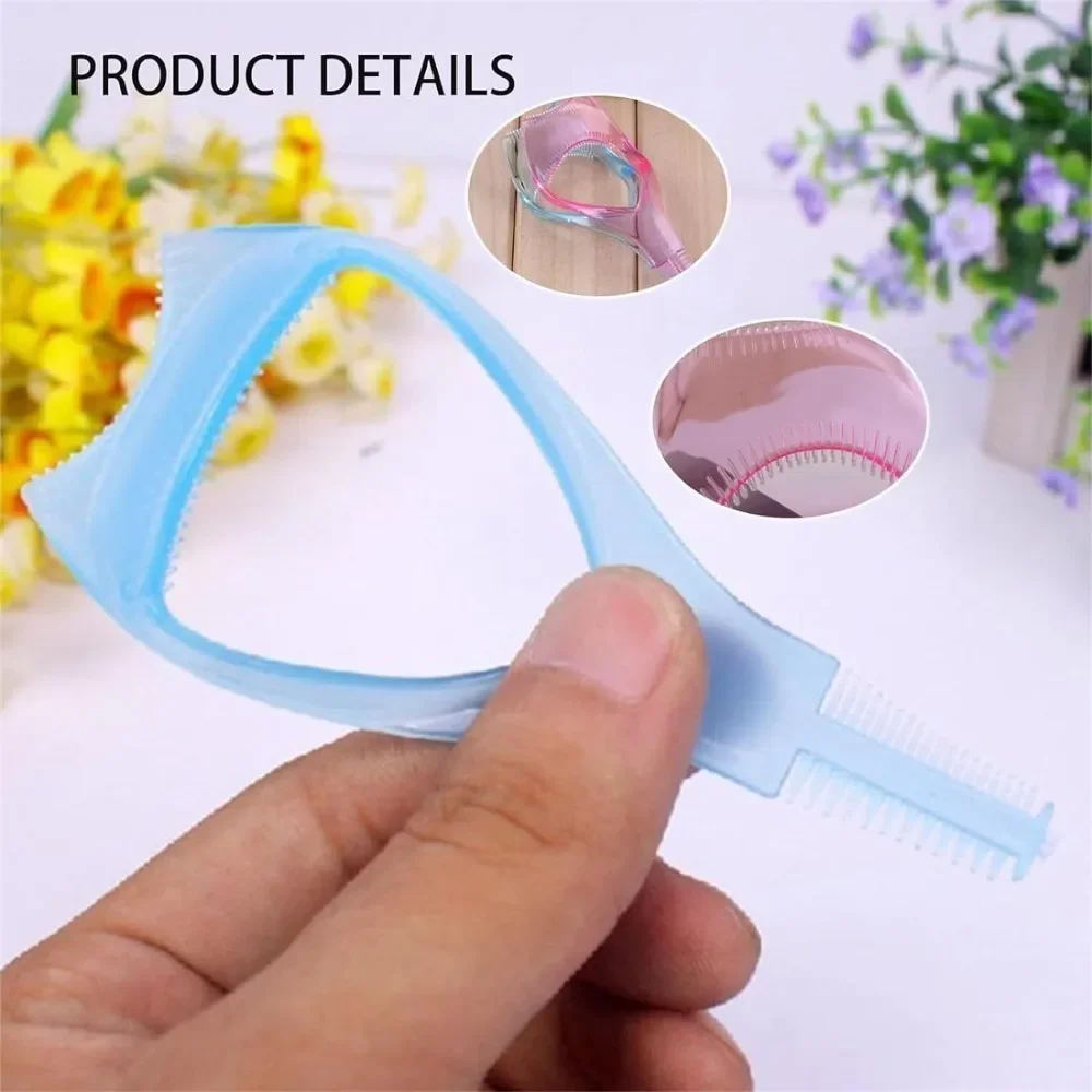 아이라이너 보조기구 3-in-1 속눈썹 빗 템플릿 눈 보호 가이드 메이크업 브러시 화장품 크리스탈 마스카라 쉴드 어플리케이터 도구