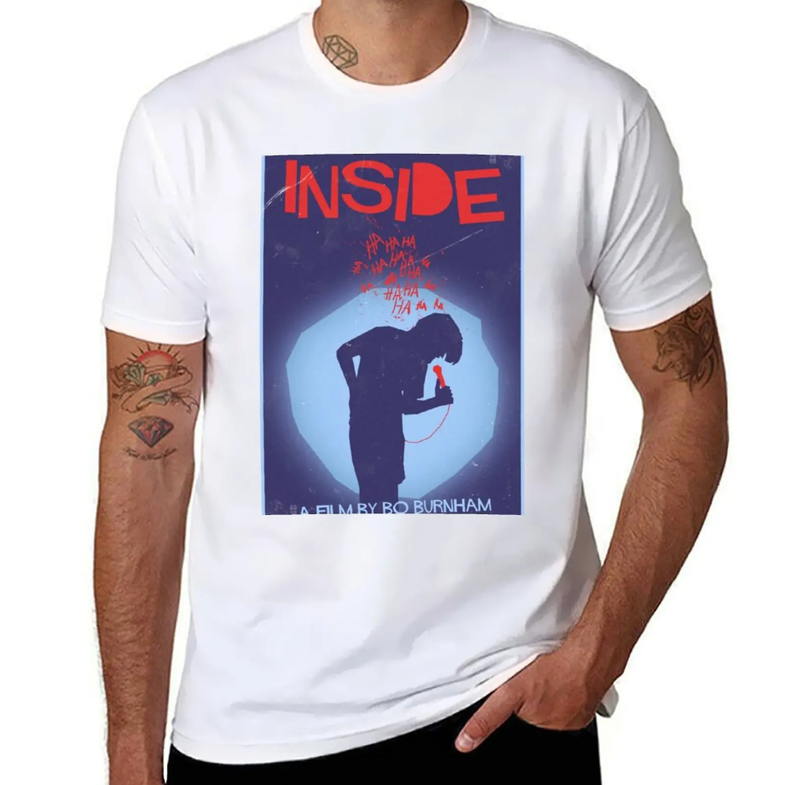 

Bo Burnham INSIDE 'BASS' Inspired poster (Blue) T-Shirt cheap stuff sublime essential t shirt Men's clothing