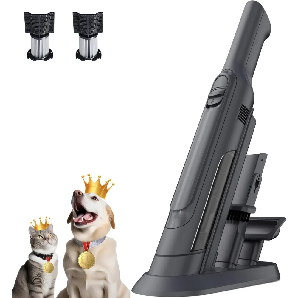 

Модернизированный ручной беспроводной пылесос 2025 года, легкий вес 1,4 фунта с мощным всасыванием, зарядная док-станция, пустой и съемный одним касанием