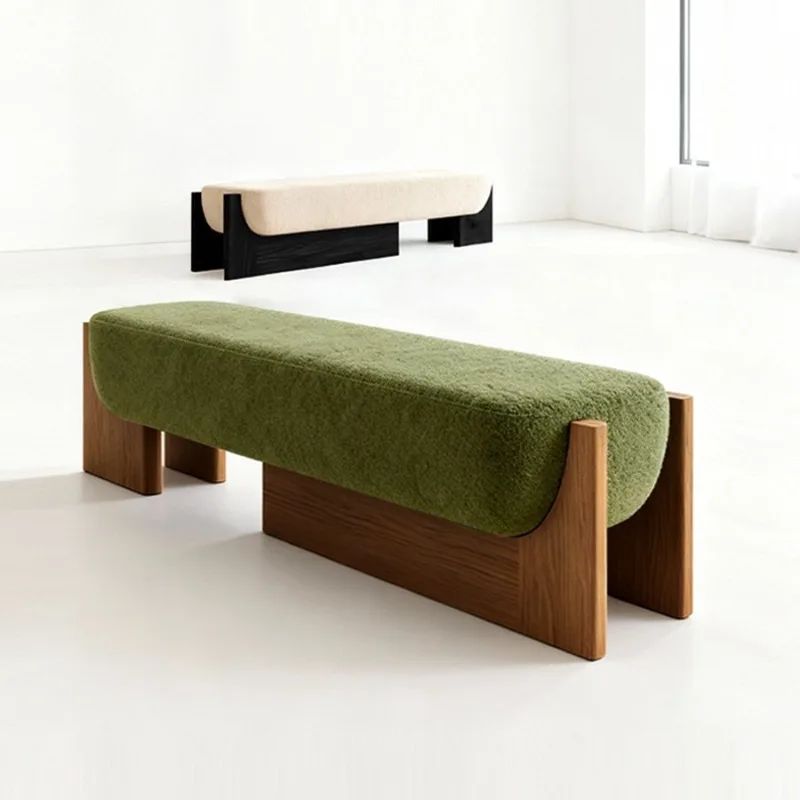 Nordic home shoe changing stool, casual low stool, creative sofa fitting room bench at the entrance