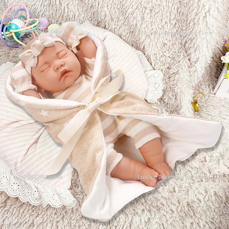 12-calowa lalka Reborn z śpiworem, lalka noworodek, zabawka dla dziewczynek, zabawka ukojenia, prezent urodzinowy, prezent świąteczny dla dzieci