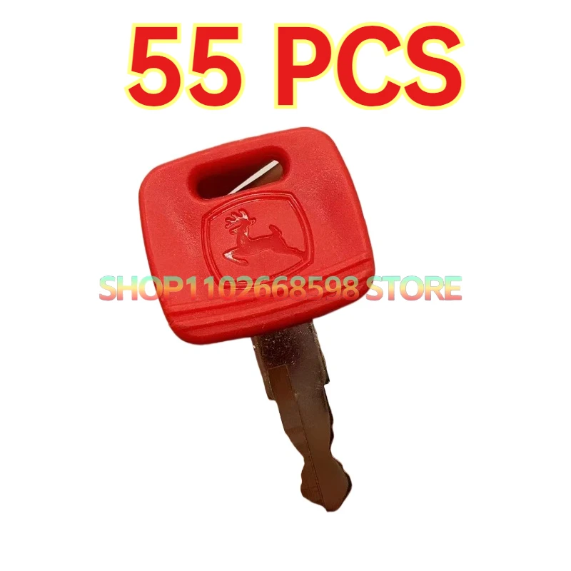 

55 шт. RE43492 RE 183935 RE71557 RE81404 Ключи для трактора John Deere 6010 6110 6210 6310 6410 6510 Ключ зажигания двигателя
