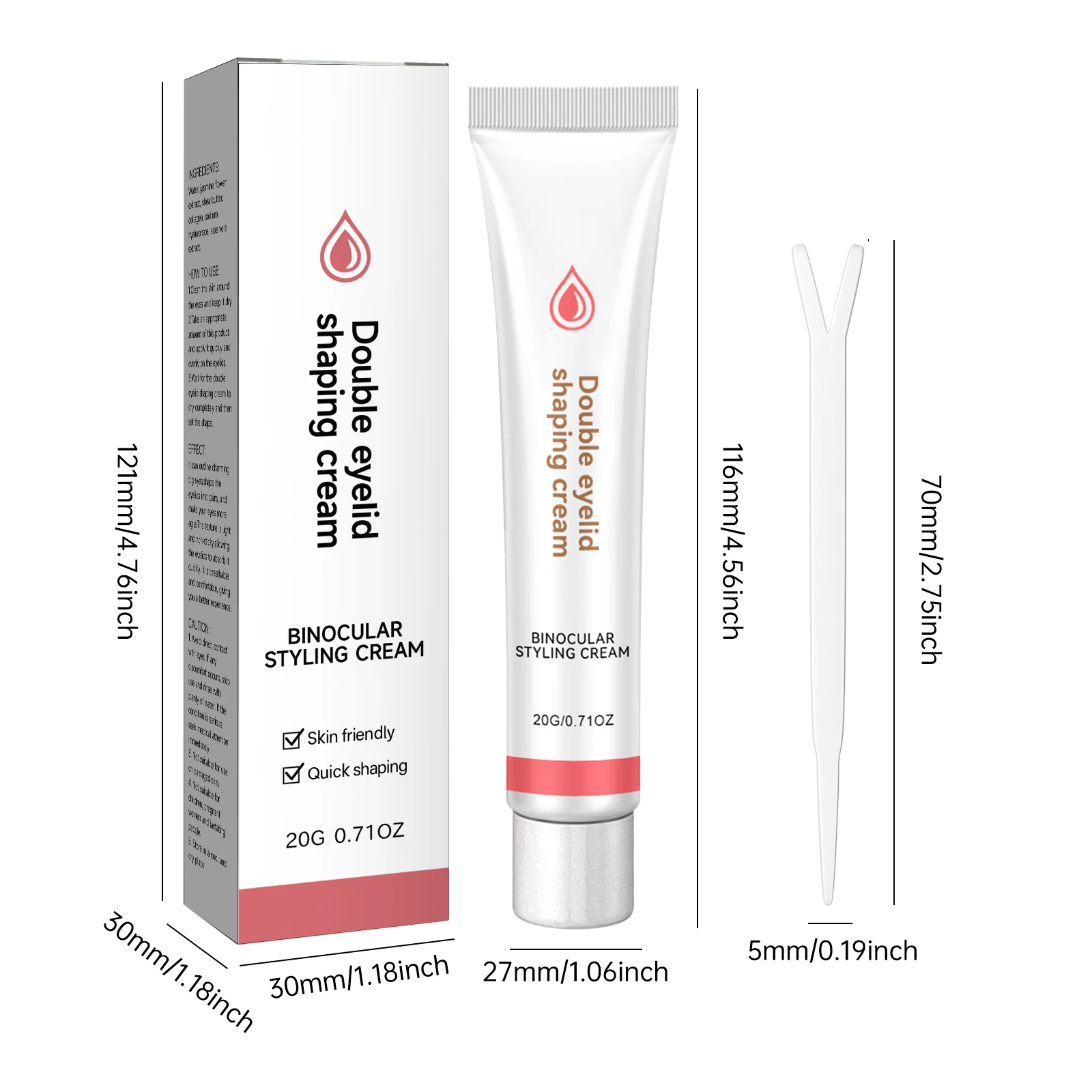 Invisible Eyelid Tape & Glue Set - Traceless, Quick-Drying, Long-Lasting for Natural Double Eyelids, Easy to Apply Makeup Tools