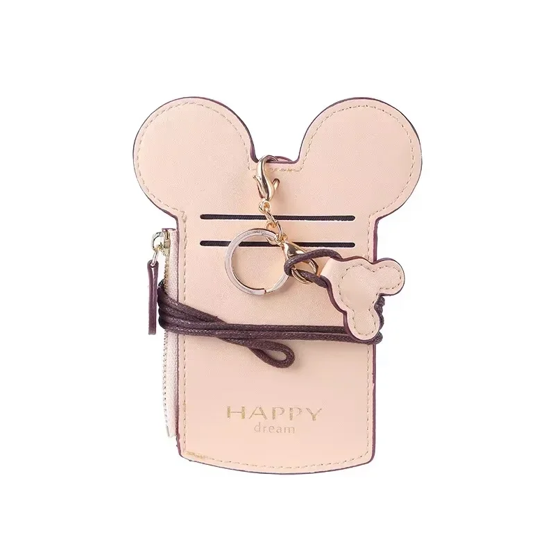 Disney Card Holder for Women New Mini Ladies ID Card Work Badge Cover Mickey Cartoon Passport Cover Buisness Card Holder