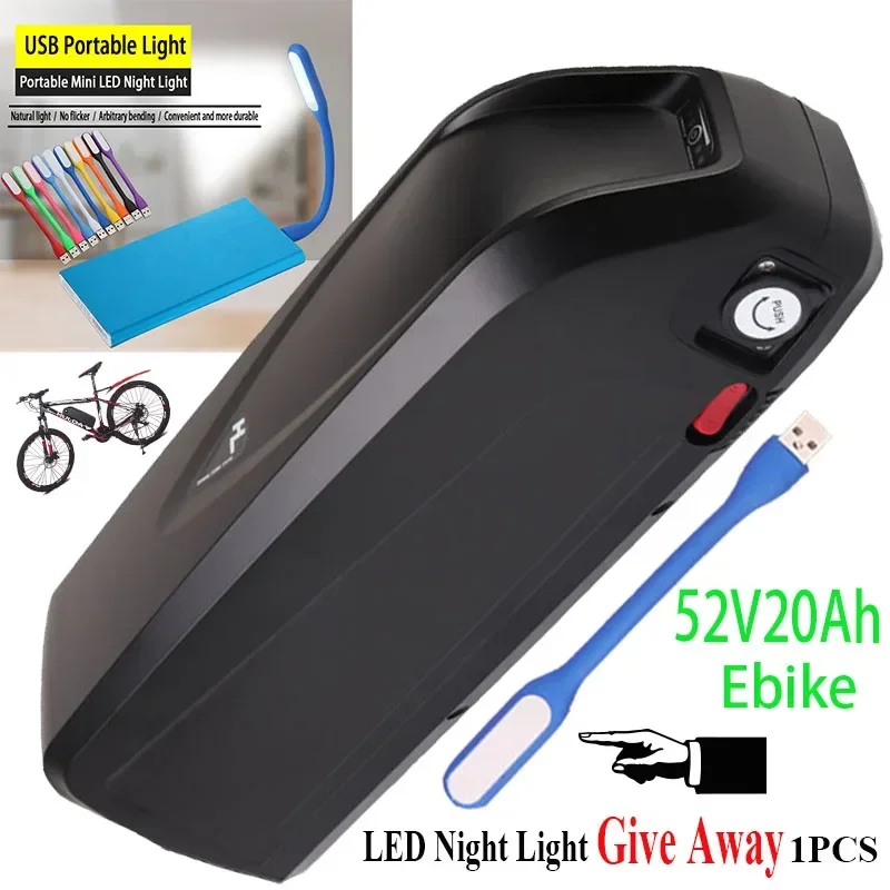 Scooter 36V 18650 Battery Electric Bicycle Hailong Battery 48V 52V USB BBS02 BBS03 BBSHD 17Ah 20ah 30Ah 500W E Bike Bafang Motor