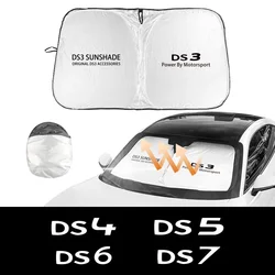 Flodable Car Front Windshield Sunshade Cover Anti UV Sun Auto Acccessories For DS Citroen DS3 Cabrio DS4 DS5 Prestige DS6 DS7