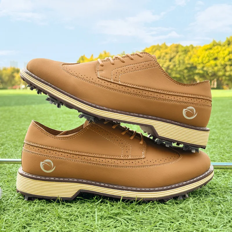 

Golf Shoes Men Professional Male Golfing Cushioning Footwears Exercise Training Golf Shoes