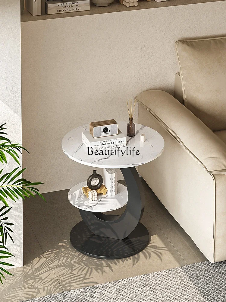 

ls 27Sofa side table 2025 new light luxury high-end living room balcony personalized creative coffee table