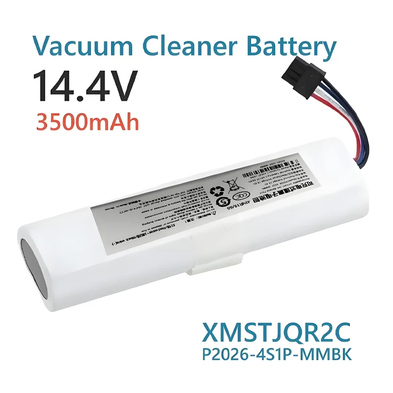 

14.4V 3500mAh Battery for Xiaomi Mijia 2C Vacuum Mop Robot XMSTJQR2C P2026-4S1P-MMBK Replacement Battery.