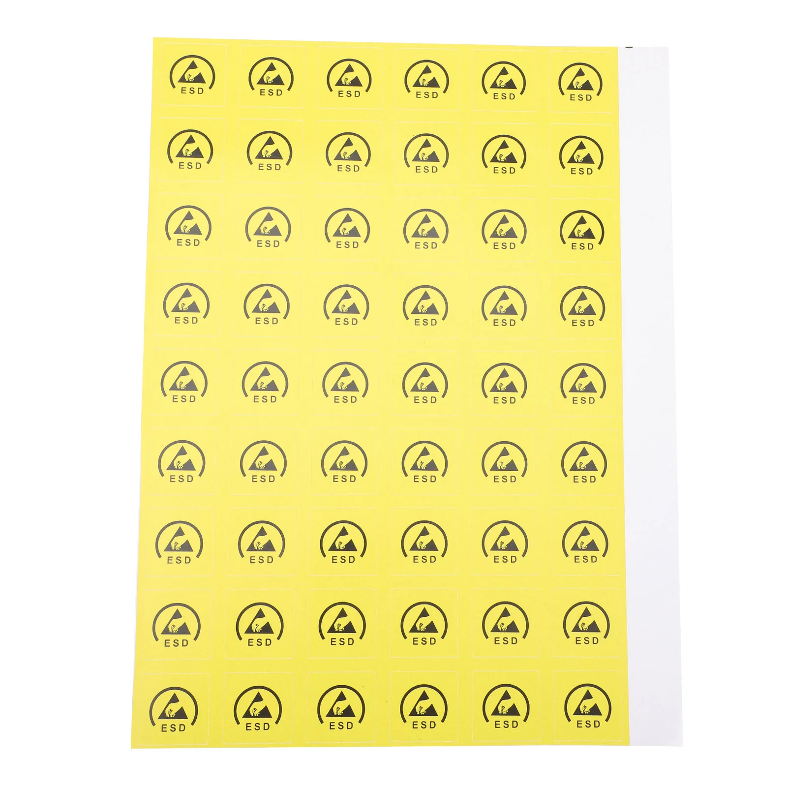 200 Pcs Stickers Static Caution Decals Mechanical Equipment Warning Label Sensitive Electrostatic Yellow Safety