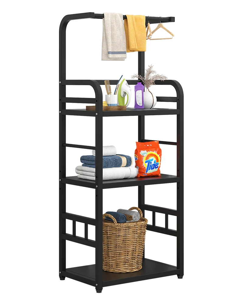 Multi-layer Storage Rack for Bathroom, Floor to Ceiling, Washbasin, Towel, Balcony, Shelf