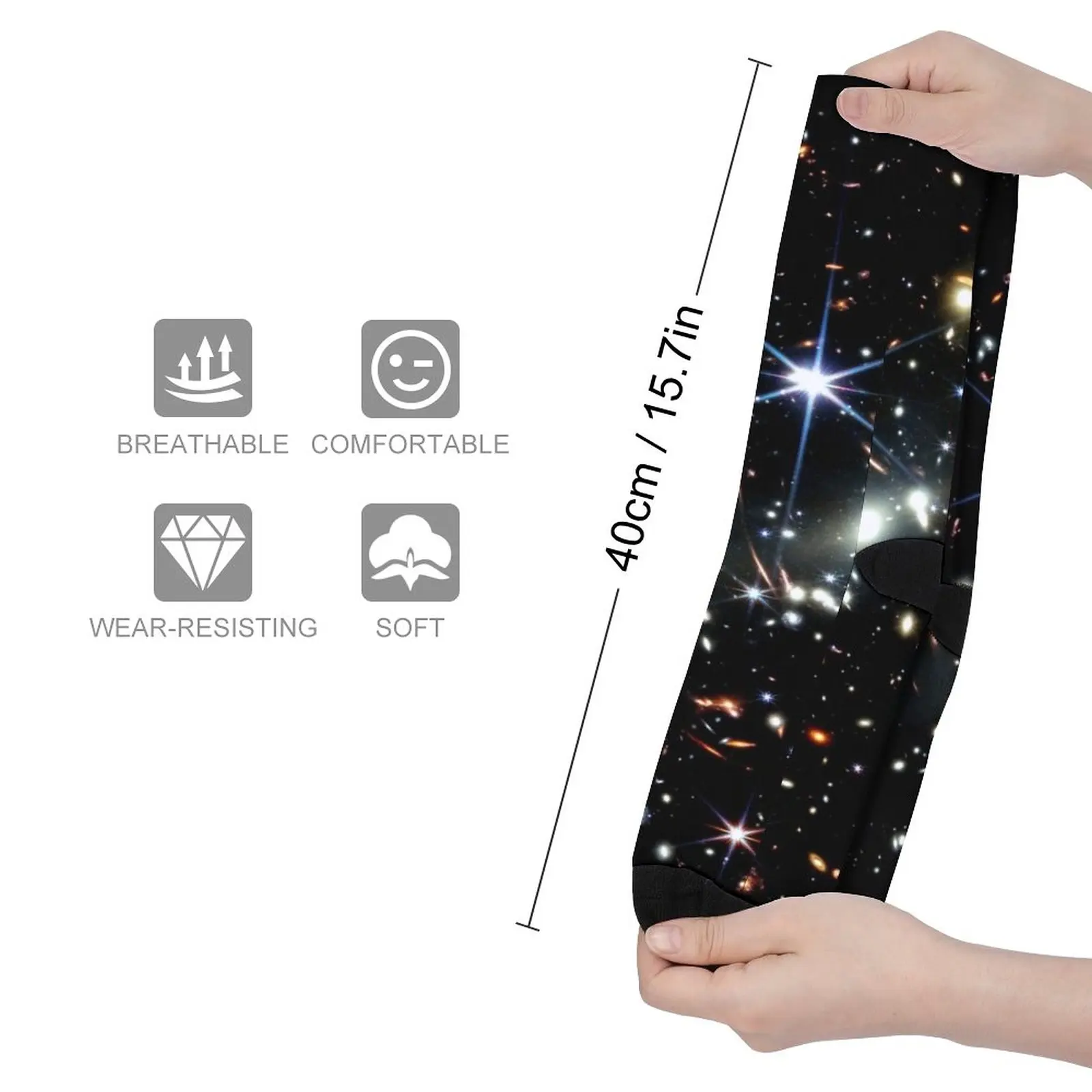 James Webb First Image Deep Field Space Socks golf new in Men's socks