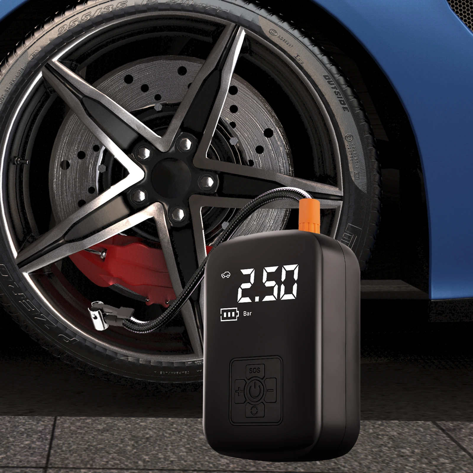 Car Cordless Air Pump Portable Air Compressor Pump 150PSI Electric Car Tire Inflator For Car, Motorcycles Bicycles＆ball ﻿ ﻿