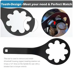 Bearing Retainer Spanner Wrench Tool 91-36235 18-9803 Boat Drive Spanner Wrench 91-17256 for Mercruiser Alpha One 1983-1990