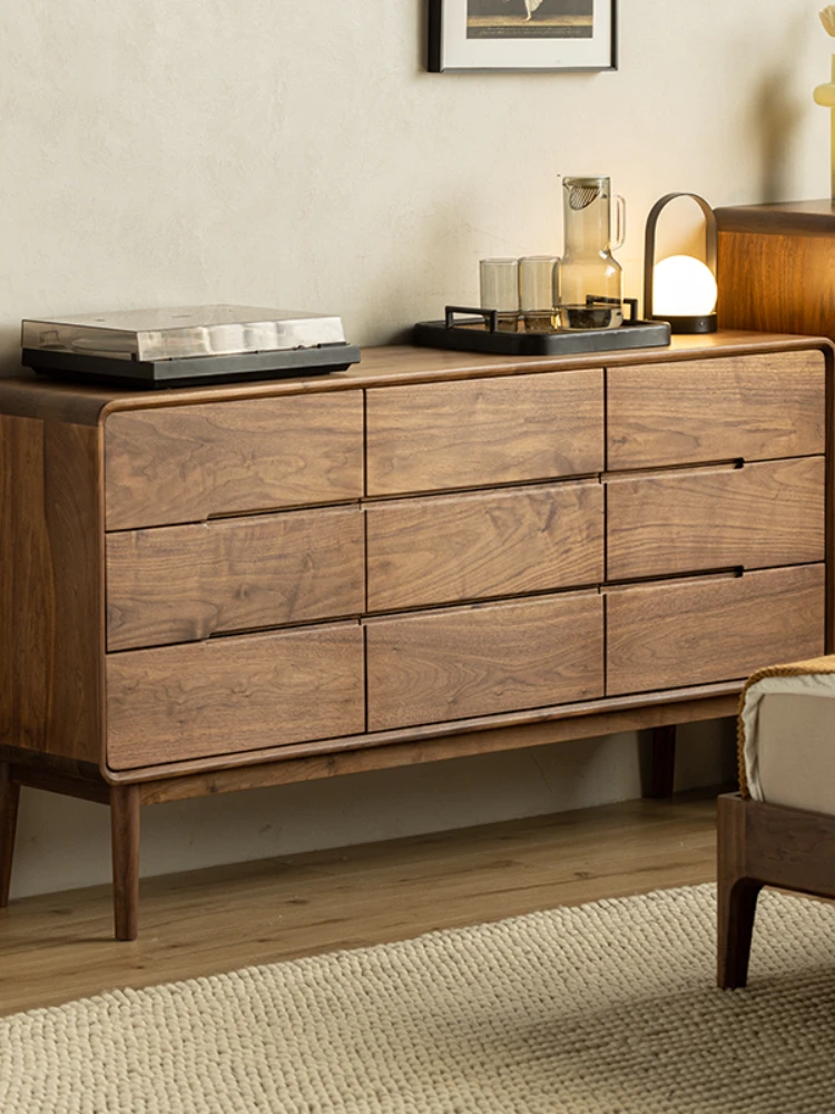 Nine-Drawer Cabinet Bedroom Storage Cabinet Sideboard Cabinet Five-Bucket Cabinet