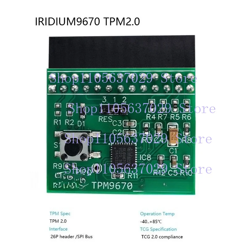 KKK  IRID9670TPM20 Iridium-SPI TPM2.0 SLM9670 Evaluation Board For Raspberry Pi