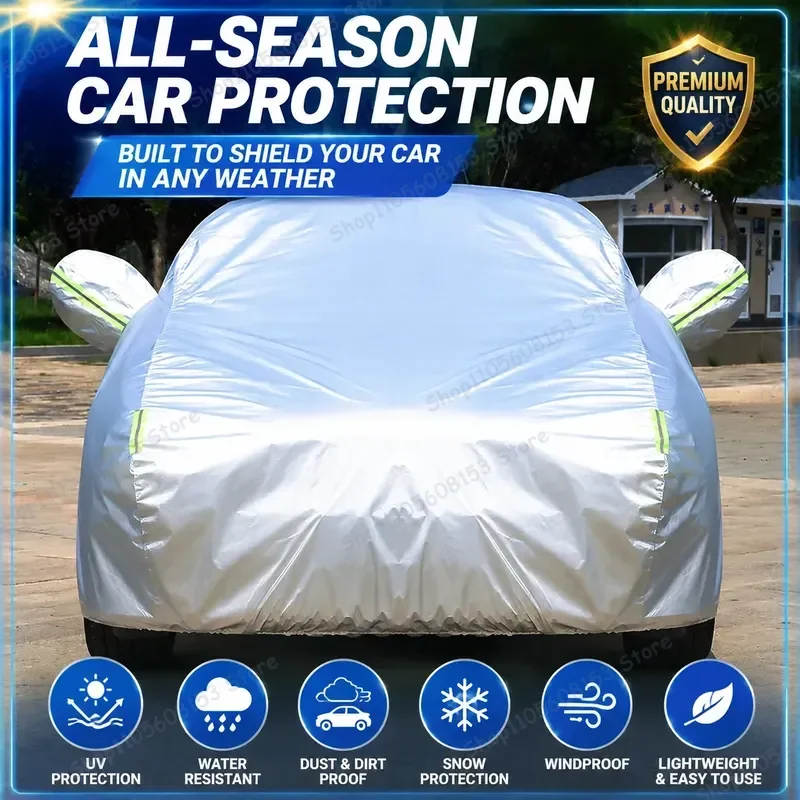 For Mercedes-Benz GLC260L GLC300L Car Cover Outdoor Waterproof UV Sun Rain Dust Protection Thick Insulated Custom Fit Auto