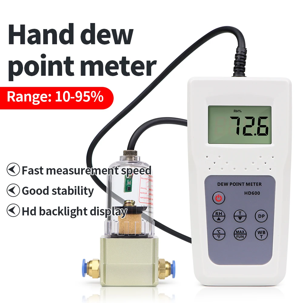 

Digital Dew Point Meter Moisture Tester Analyzer With Accuracy ±1 °C For Measure Humidity Temperature Wet Bulb Temperature ﻿ ﻿