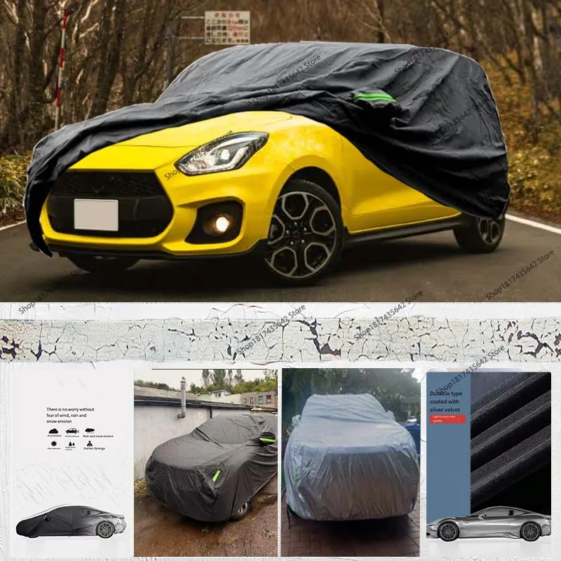 

Protective Full Car Cover for Suzuki Swift 2010-2023 Outdoor All Weather Windproof Sunshade Dustproof