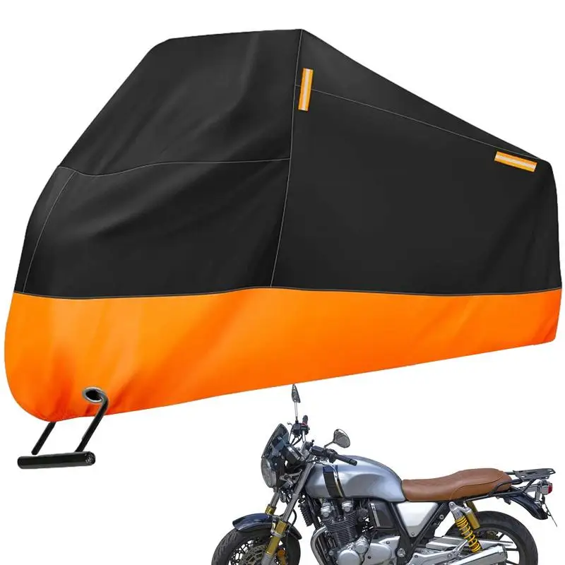 

Touring Motorcycle Cover Windproof Motorcycle Covers Waterproof Outdoor Storage With Reflective Strips Protective Rain Cover