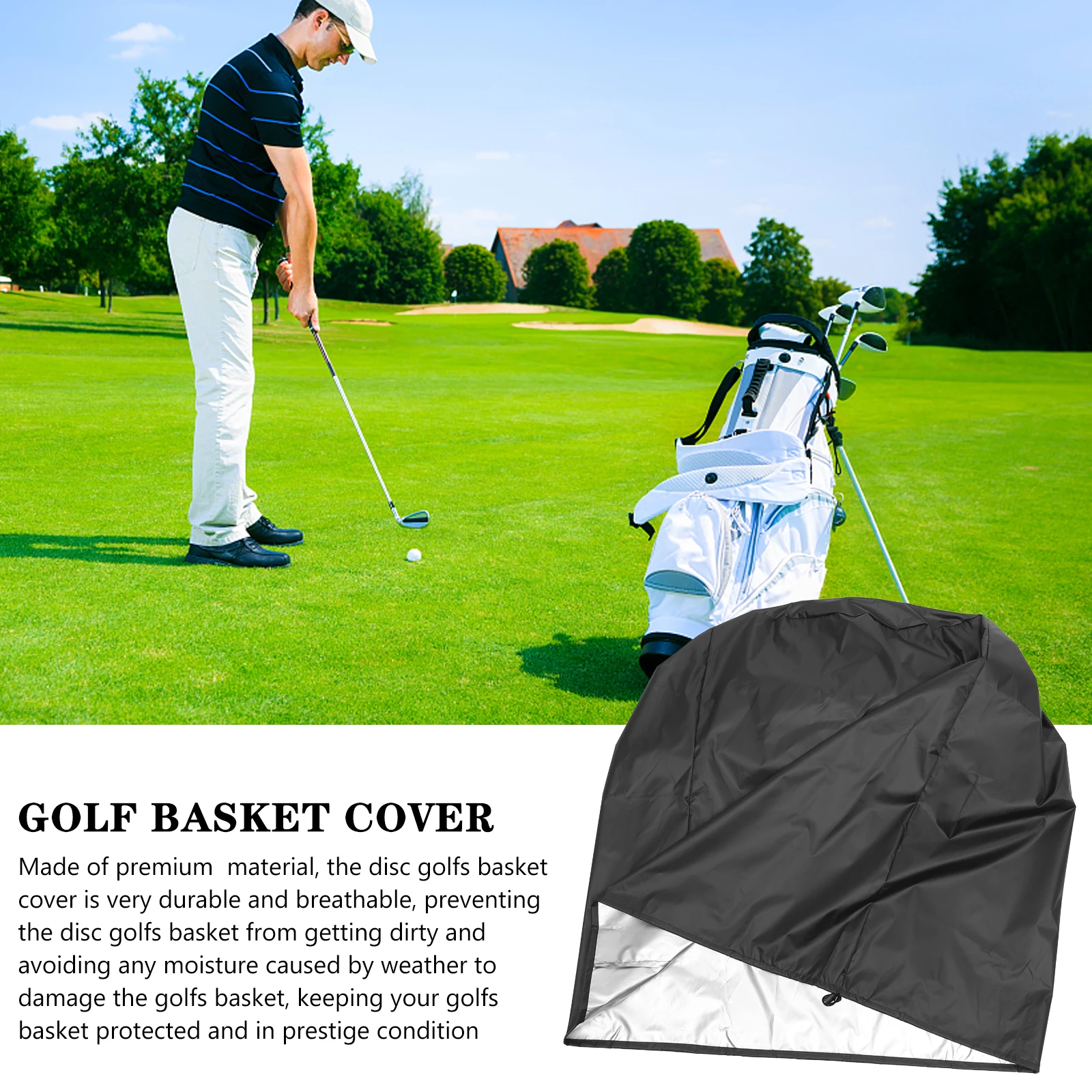 

Disc Golfs Basket Sleeve High-Grade Polyester Anti-Dirty Non-Slip Wear-Resistant Cover For Training Daily Use Fitness Equipment