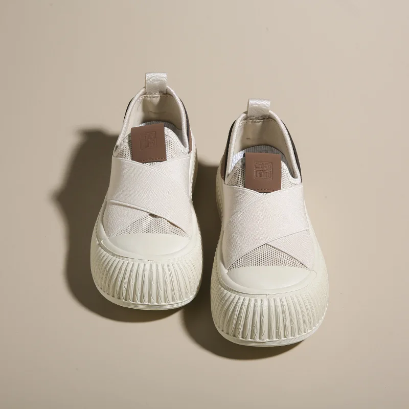 Women's summer breathable trainers slip on sports shoes woman cross band sneaker designer shoe Leisure sneakers mesh espadrilles