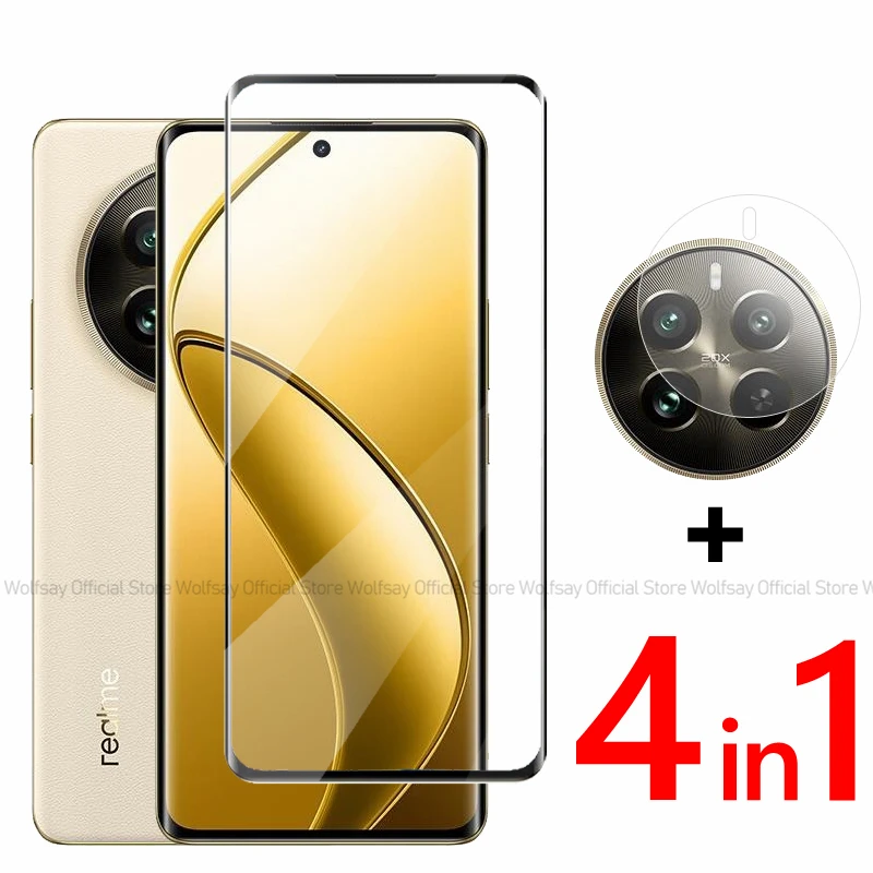 3D Curved Edge Glass For Realme 12 Pro Plus Glass Realme 12 Pro+ Plus Screen Protector Tempered Glass Phone Film Realme 12 Pro+