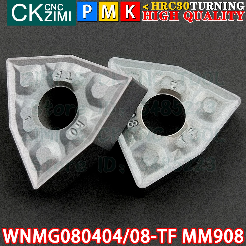 WNMG080404-TF MM908 WNMG080408-TF MM908 كربيد الخارجية تحول إدراج أدوات WNMG0804 WNMG 0804 CNC مخرطة معدنية أدوات تقطيع