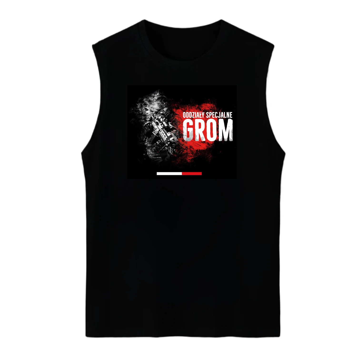 Polish Special Unit GROM Special Forces Military Tanktop 100% Cotton O-Neck Summer Casual Mens Vests Sleeveless T-shirt