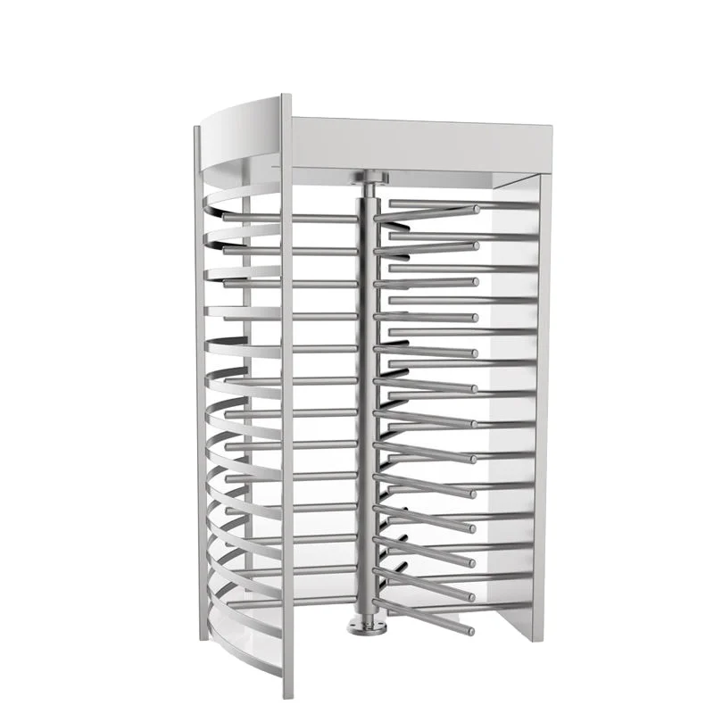 Factory Customized Two-way Card Swiping Facial Recognition 304 Stainless Steel Turnstile Gate Full Height Rotary Gate Machine