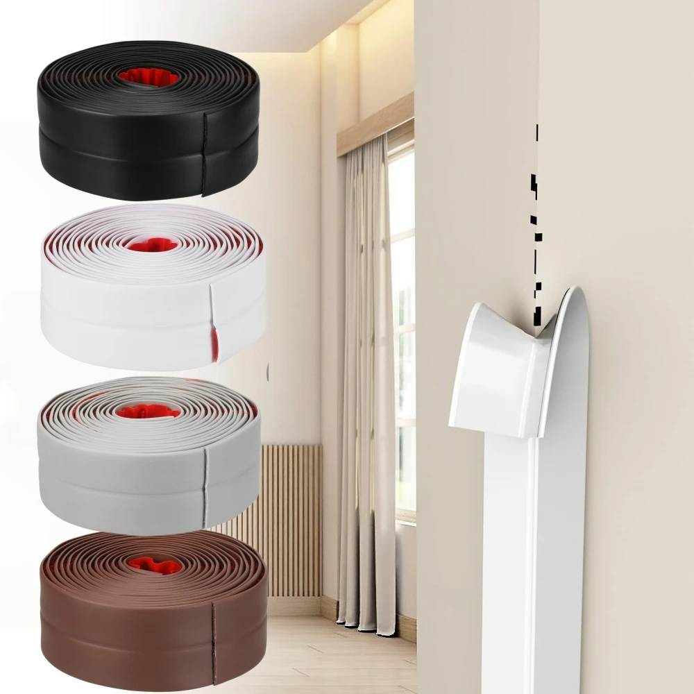1PC Self Adhesive Flexible Wall Corner Trim Corner Protector Strip Peel and Stick Caulk Trim for Inside & Outside Corners