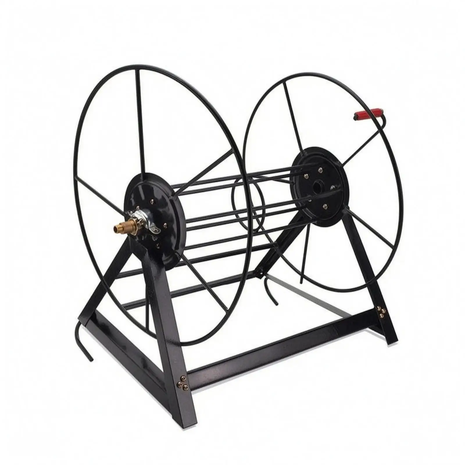 Steel Copper Hose Reel Machine with Spray Coated Finish for Agricultural Watering and Cleaning Tasks