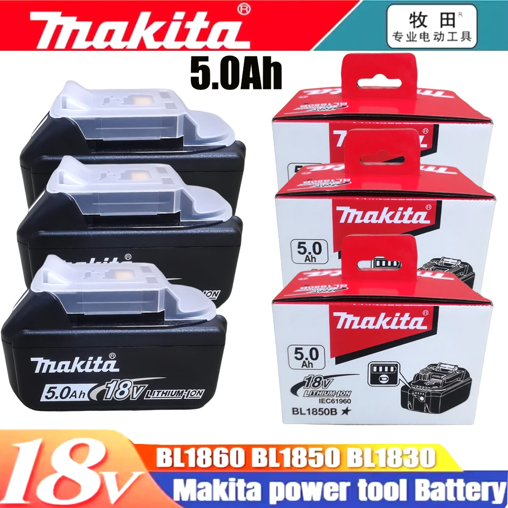 

Original Makita 18V 5/6/Ah rechargeable battery, charger, fast charging, long battery life, Makita Tool BL1830-18650 battery