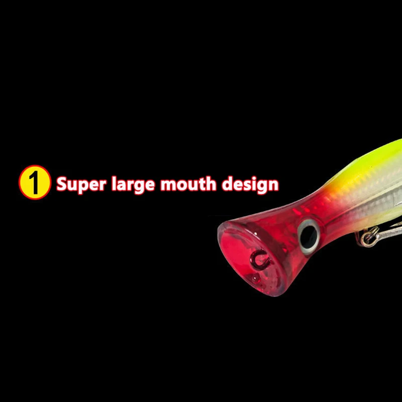 طُعم صيد كبير متذبذب ، طُعم عائم ، طُعم مياه علوية ، طُعم مياه مالحة ، طُعم بايك صناعي ، 12: 40 جم #4