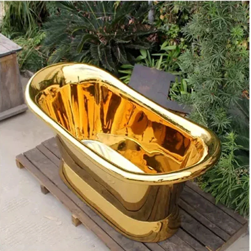 Freestanding Antique Copper Bathtub For Bathing Room