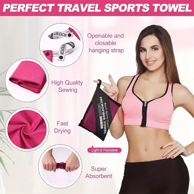 1-psc Microfiber Travel Towel, - Pilates Yoga Towel review and price