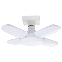 E27 45W 50W 60W LED Bulb Fan Blade Lamp AC85-265V Foldable for Outdoor Factory Warehouse Barn Backyard Garage Light