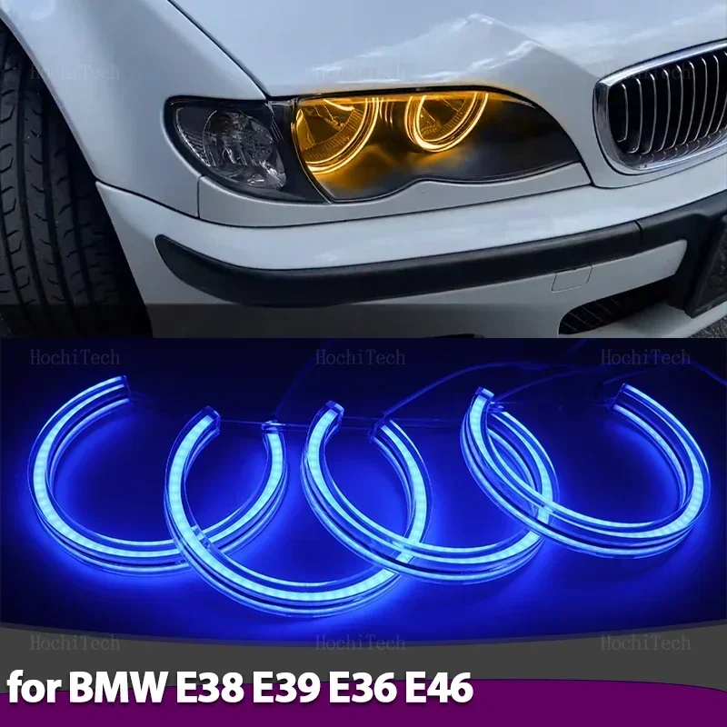 

APP Control Crystal RGB multi-color LED Angel Eyes Ring Lamp for BMW 3 5 7 Series E36 E46 E39 E38 728i 740d 325i 328i 740i 730d