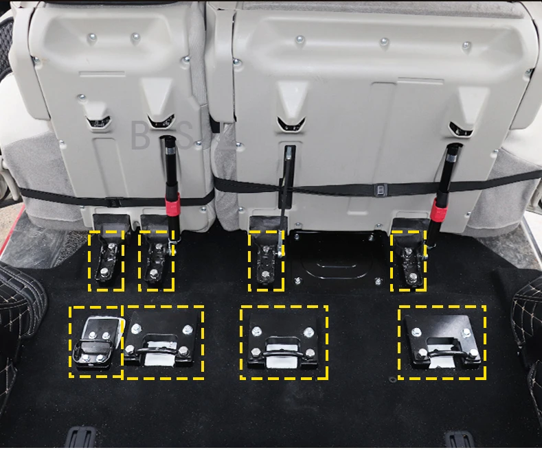 Seat Mobile Bracket For Mitsubishi  Pajero V73 V93 V97 Widened Second Row Seats Shogun Pajero Seat Position Modification