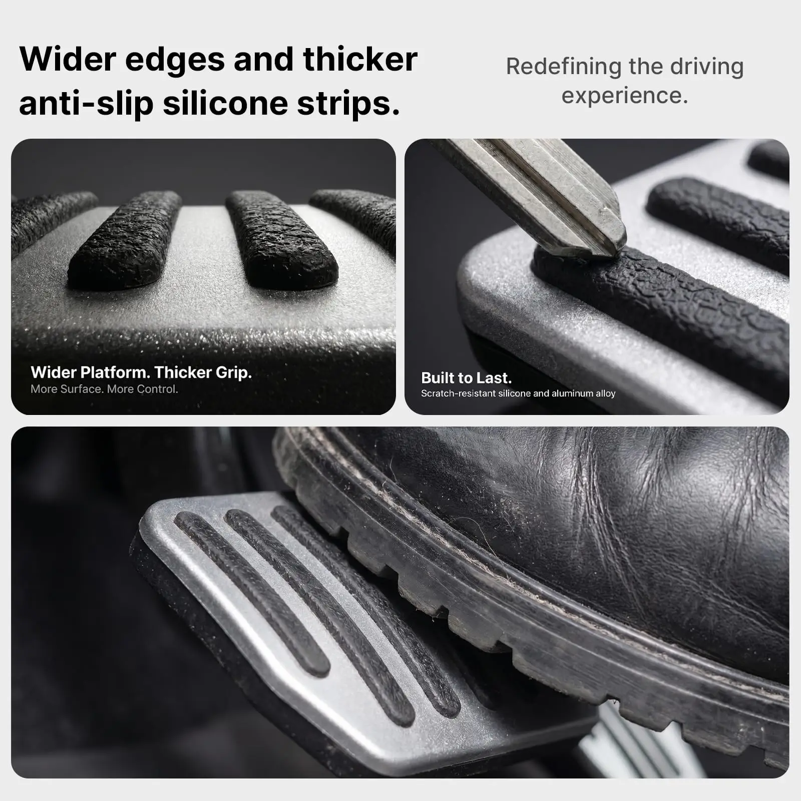 For Tesla Performance Pedal Pads Cover Foot Aluminum Non-Slip Pedals for Model Y(Juniper) Model 3(Highland) 3/Y 2017-2026 image 4
