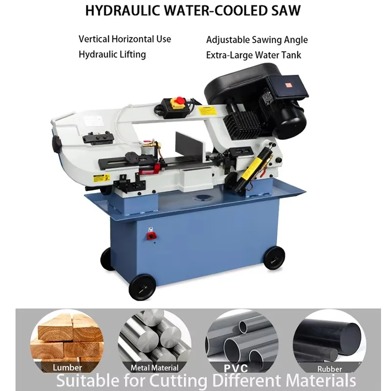 

Китайский горизонтальный ленточнопильный станок для резки металла с лезвием, популярная промышленная модель BS712N