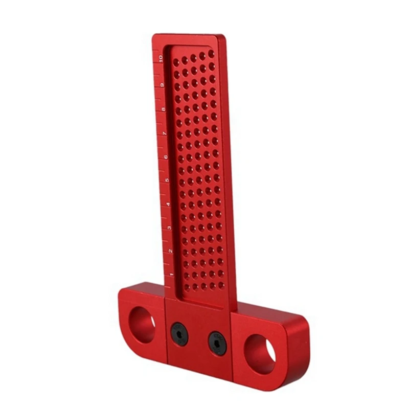 A73E-Woodworking Scribe T100 Hole Scribe T-Type Ruler Hole Scribing Ruler Line Drawing Marking Gauge DIY Measuring Tools